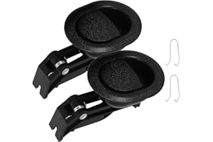 HOMOBABE Black Recliner Handle Replacement with Retaining Hooks Plastic Pull Release for Sofa Chairs