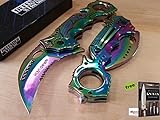 8.5" Titanium Rainbow Spring Assisted Tactical