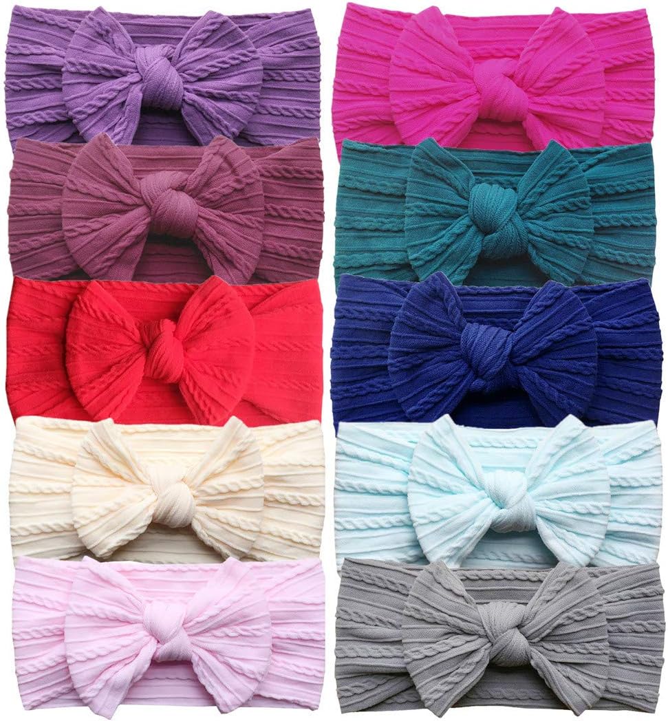 Baby Headbands Turban Knotted, Girl's Hairbands for Newborn,Toddler and Childrens
