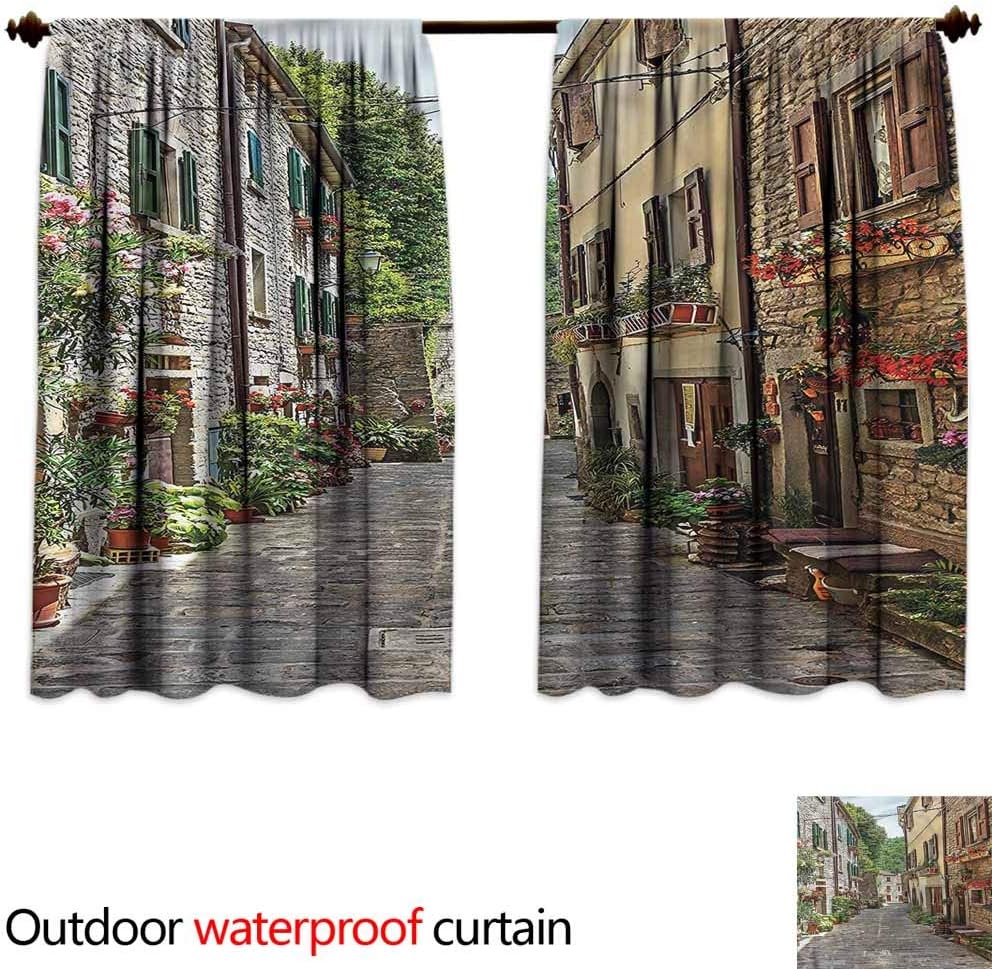 MaryMunger Doorway Curtain Wanderlust Mosaics Tiles Global Simple Stylish Waterproof W55x39L Inches