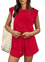 OFEEFAN Womens Rompers 2025 Beach Fashion Valentine