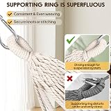 ANYOO Cotton Hammock with Tree-friendly Straps Durable Portable view 6