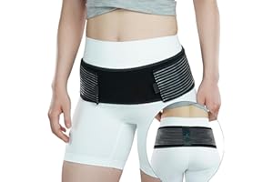 Nvorliy Sacroiliac SI Joint Hip Belt - Sacroiliac Hip Belt and Pelvic Support Belt for Women and Men - Sciatica Pelvis Lumbar