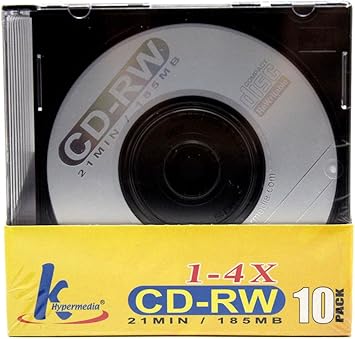 Amazon Com 10 Pack Mini Cd Rw Rewritable 21min 185mb 8cm Cdr Cd Blank Compact Disc Jewel Case Home Audio Theater