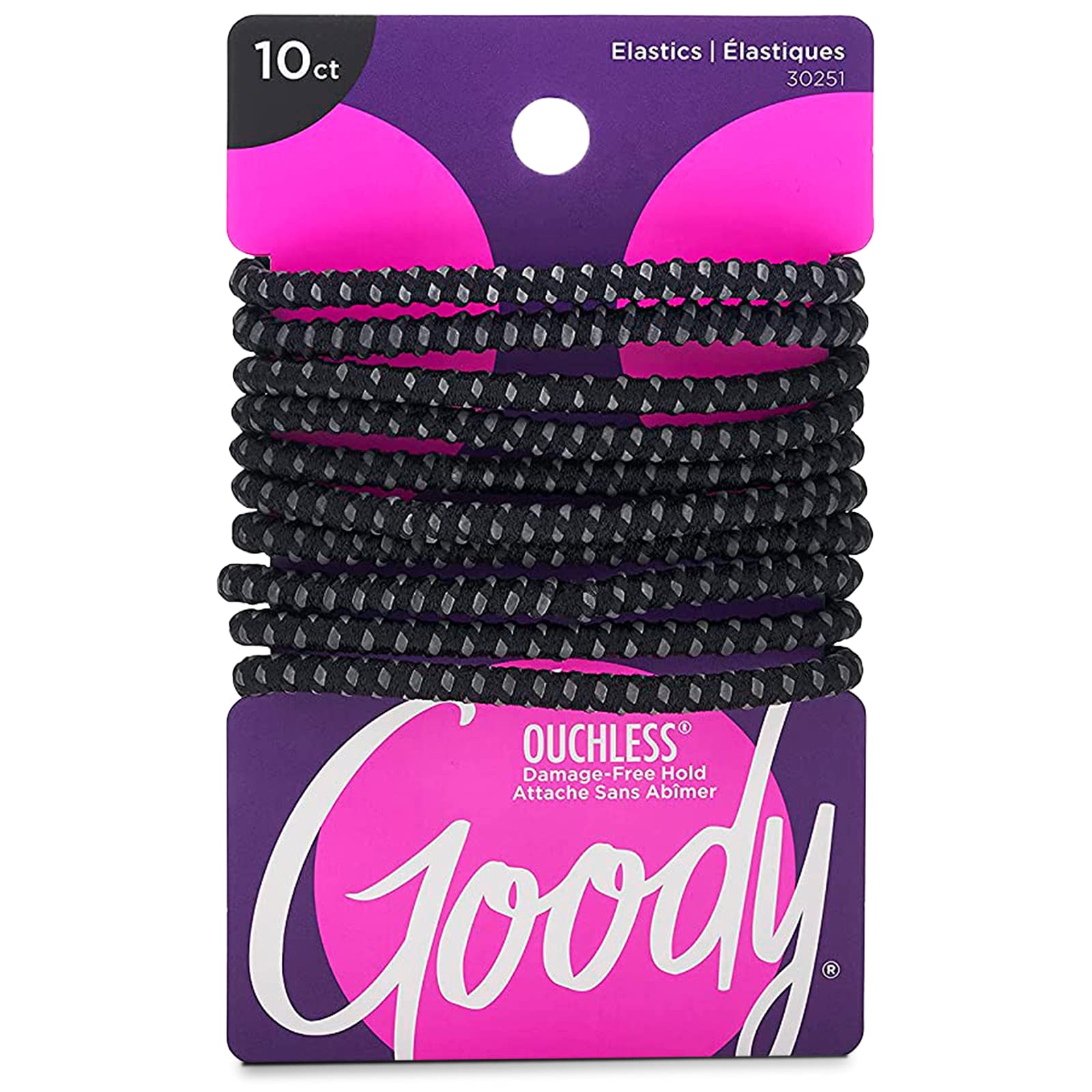GOODY Products Stay Put Pony Round Black 10CT