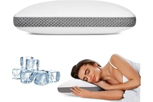 SUFOR Cooling Bed Pillows for Sleeping, Memory Foam Bed Pillows Queen Size, Gel Pillow for Sleepers Cool Pillow for Side Back and Stomach Sleepers, Cold Pillow, Supportive