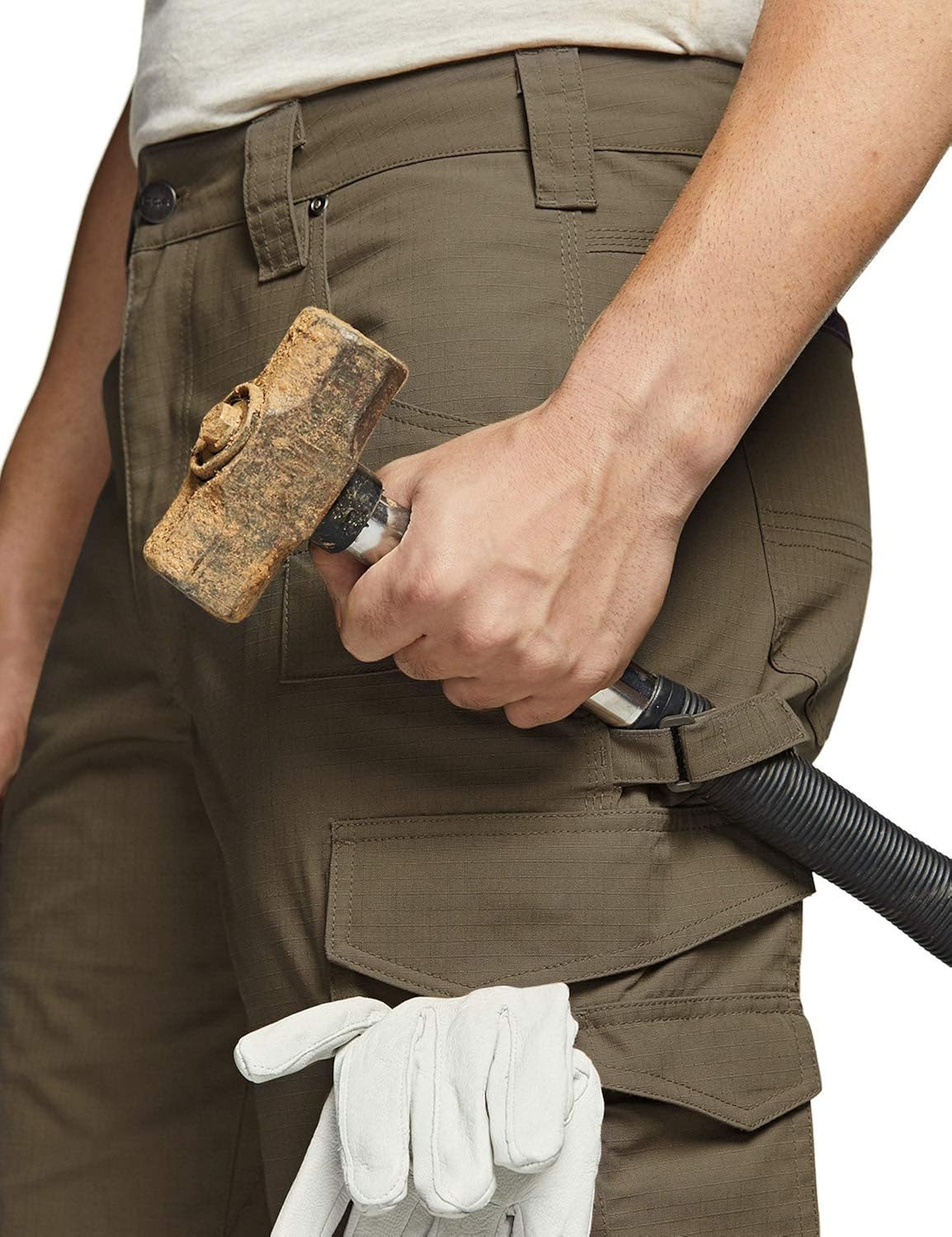CQR Men's Ripstop Work Pants, Water Repellent Tactical Pants, Outdoor Utility Operator EDC Straight/Cargo Pants: Clothing