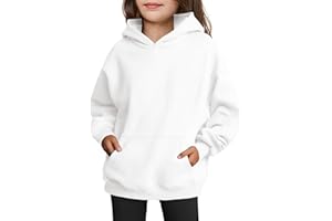 Arshiner Girls Oversized Hoodies Fleece Pullover Sweatshirts Kids Fashion Casual Outfits Fall Winter Clothes