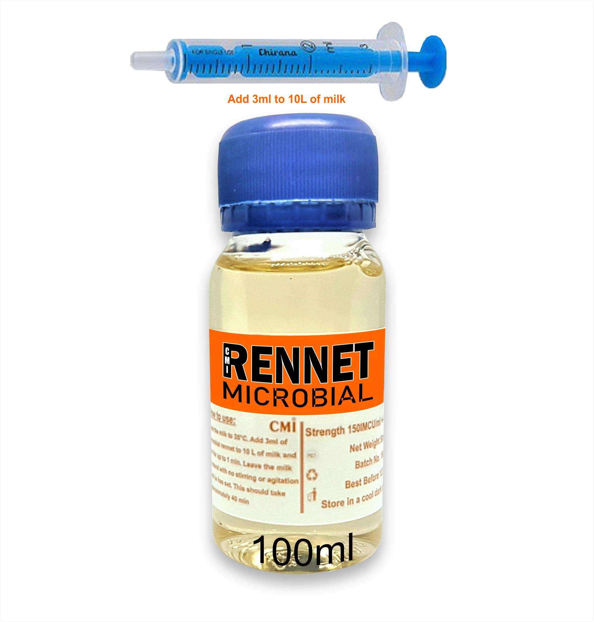Rennet Ideal Microbial Liquid Coagulant 100ml Add 3ml Per 10l Of Milk Cheese Coagulant Non Gmo Kosher Halal Buy Online In Aruba At Aruba Desertcart Com Productid 51130141