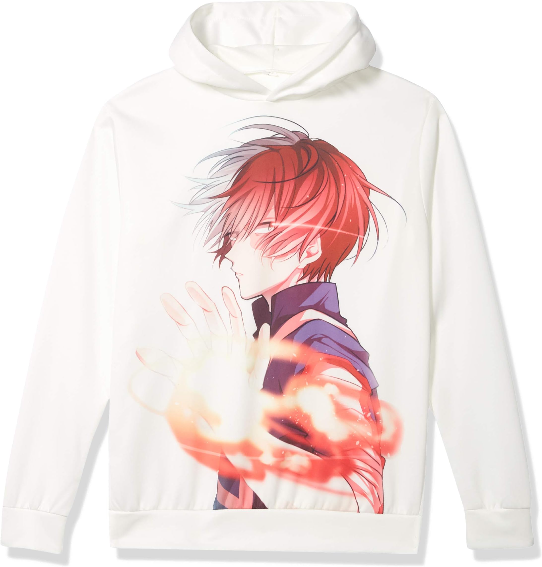My Hero Academia 3D Print Shoto Todoroki Graffiti Hoodie Unisex Casual Thicken Sportswear