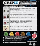 Gripit Red Plasterboard Fixings Pack of 8 Heavy Duty 74kg UK Designed view 8