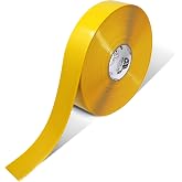 Mighty Line 5S Floor Marking Tape, 6 in Wide, 100 ft Roll, Yellow | For Industrial, Caution, Warning, Safety, Warehouse, Gym, Dance Floor, Line Set Marker, Flooring, Heavy-Duty Adhesive
