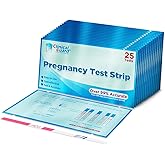 Clinical Guard Pregnancy Tests Strips - Sensitive &amp; Accurate Measurement Within 5 mins - Early Detection Pregnancy Test Strip - Easy to Use for Home Tests - HCG Test Strip Kit - 25 Count