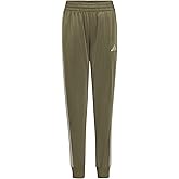 Adidas Boys Little Kids 3-Stripe Jogger Pants | 100% Polyester Athletic Training Pants with Elastic Waistband