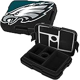 FOCO NFL Unisex-Adult Officially Licensed 2-Tone Big Logo Team Color Football Leak Proof 5 Compartment Bento Lunch Box - Philadelphia Eagles