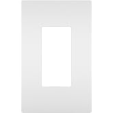 Legrand radiant Screwless Wall Plates for Decorator Rocker Outlets, 1-Gang, White, RWP26WCC10