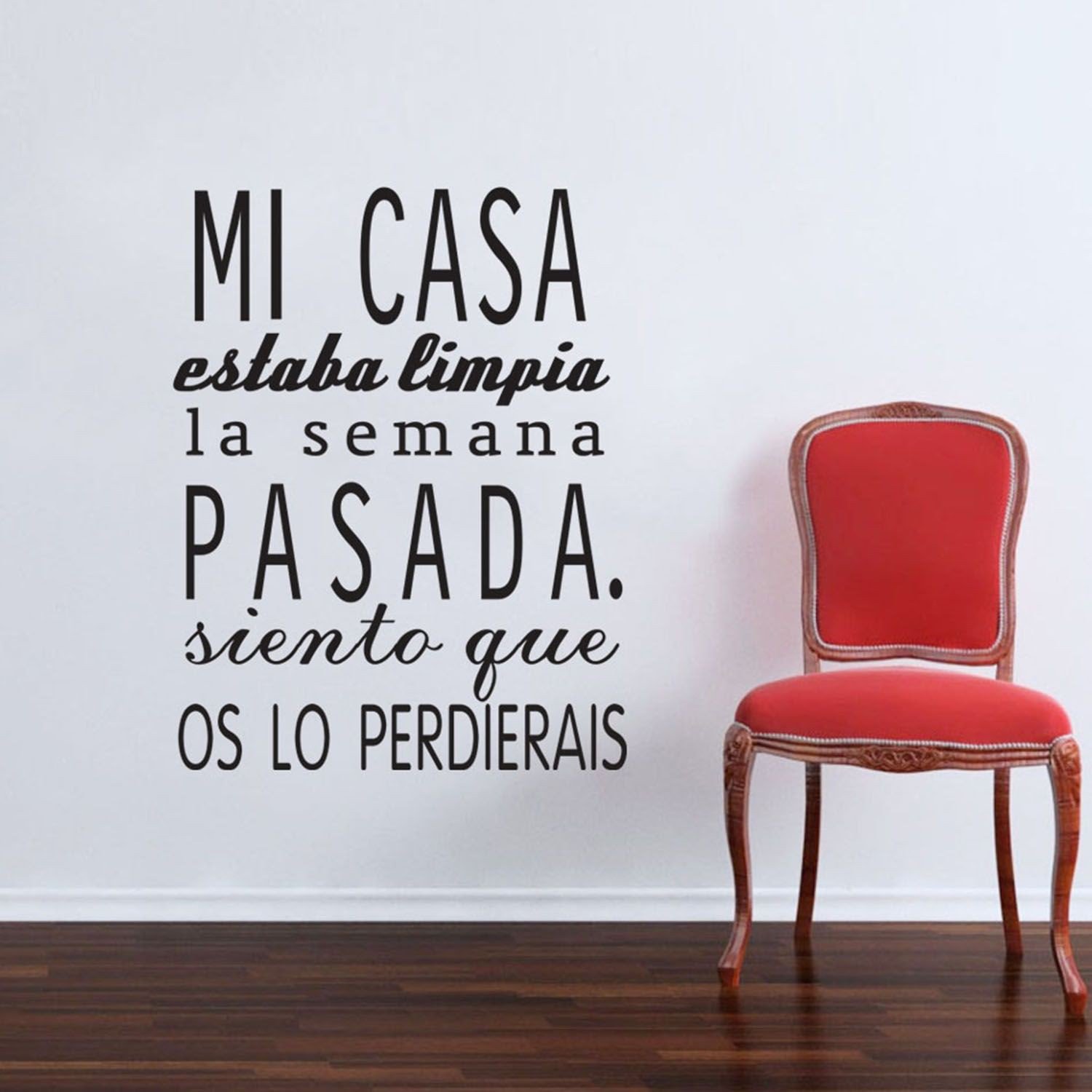 Lo+DeModa Home Limpia Sticker Decorative, PVC, Black, 60 x 45 x 0.05 cm