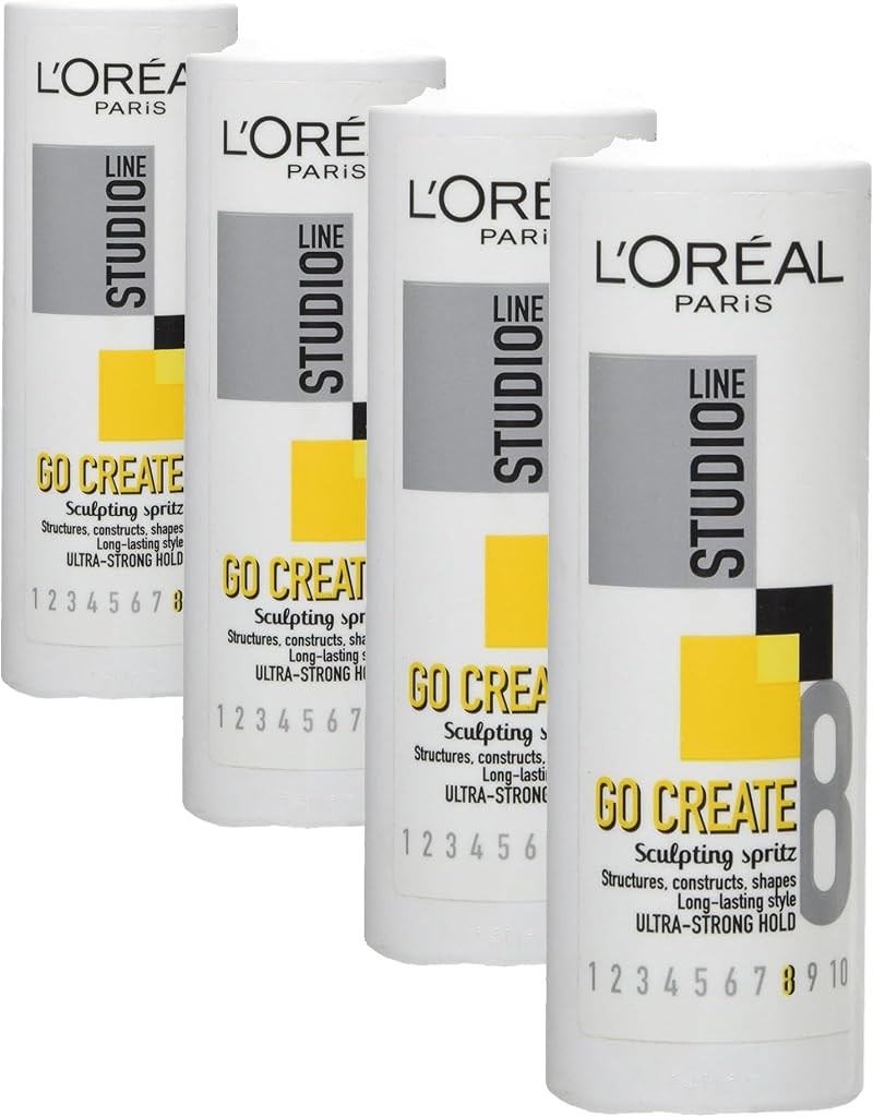 L'Oreal Paris Studio Line Go Create Sculpting Spritz 150ml Pack of 4