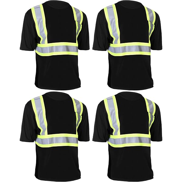 Construction Shirts VENDACE 3 Pcs Hi Vis Safety Reflective Polo Shirts ...