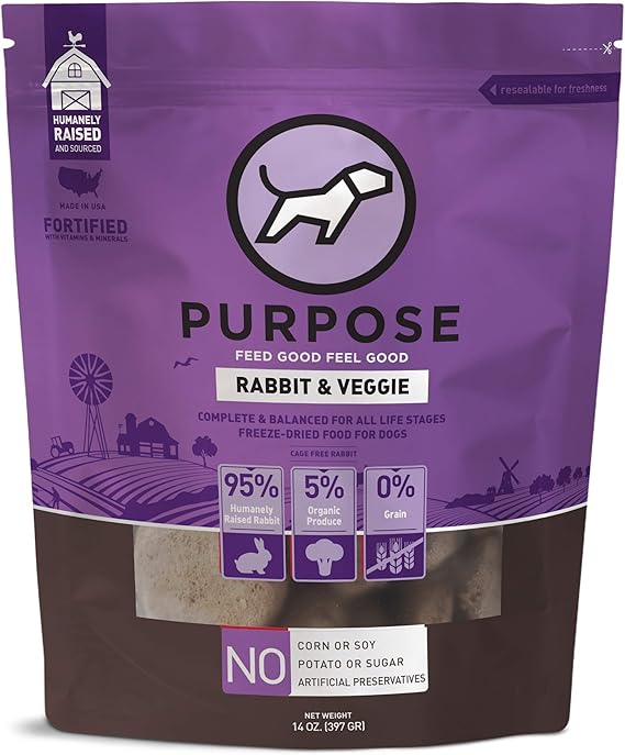 rabbit based dog food