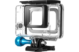 MiPremium Waterproof Housing Case for GoPro Hero 7 6 & 5 Black. Underwater Protective Diving Shell Cage Mount Accessories Aluminium Screw & Quick Release Buckle Accessory for Hero7 Action Camera