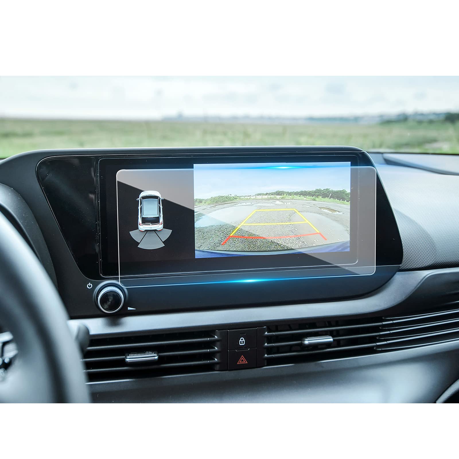 YEE PIN Screen Protector Compatible with Hyunda*i Bayon 2022+ 10.25 Inch Navigation Protective Film GPS Navi Film 9H Tempered Glass Protection Scratch-Resistant