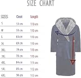 i-Smalls Mens Hooded Fleece Gown Robe with Belt S to 6XL Navy view 6