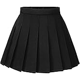 KEREDA Girls Pleated Mini Skirt High Waist Tennis School Uniform Skirts 4-14 Years
