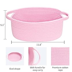 ABenkle Small Basket, 12"x 8" x 5" Cute Small Woven