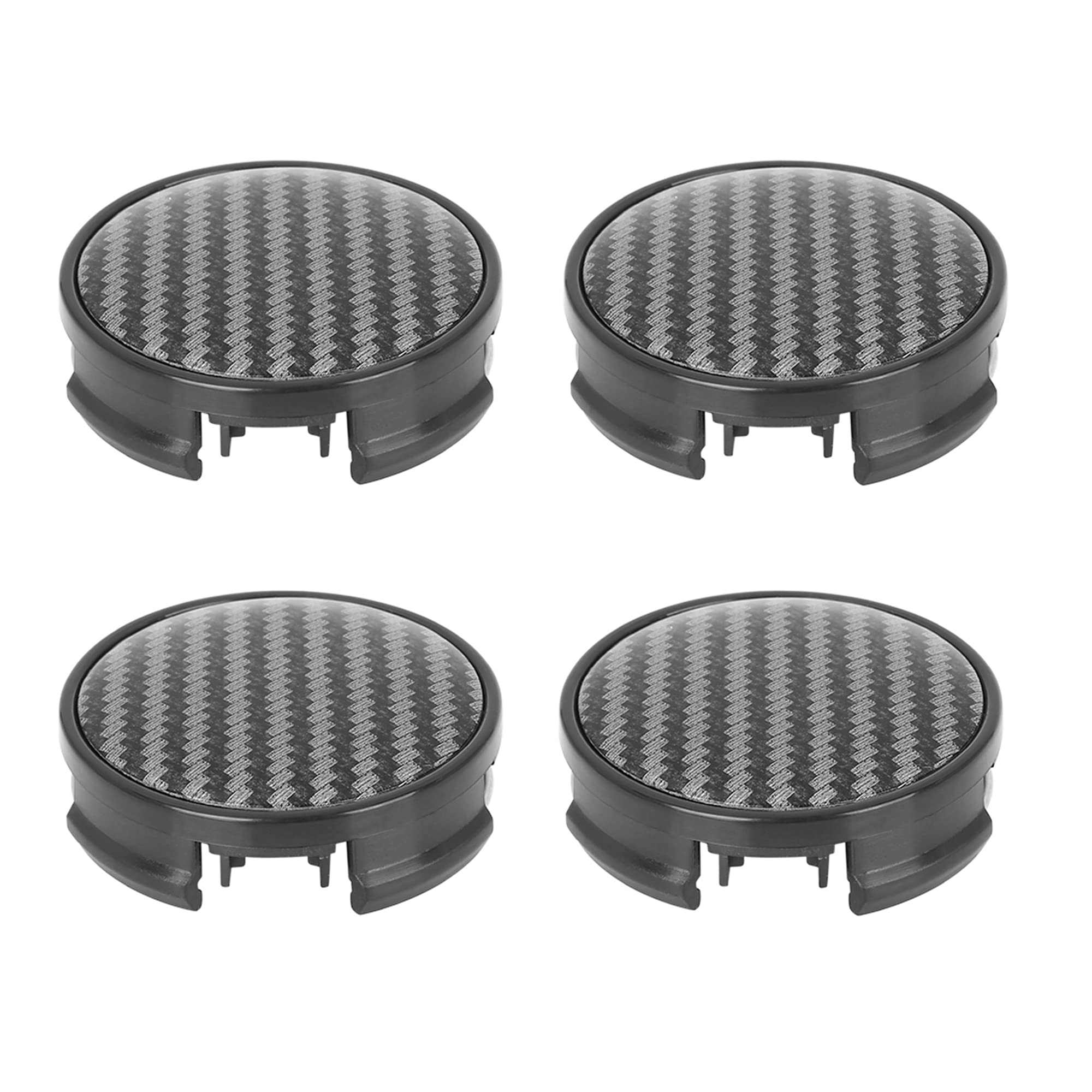 X AUTOHAUX 4 Pcs 62mm 4 Lugs Matte Black Car Wheel Center Cap Hub Cover Caps