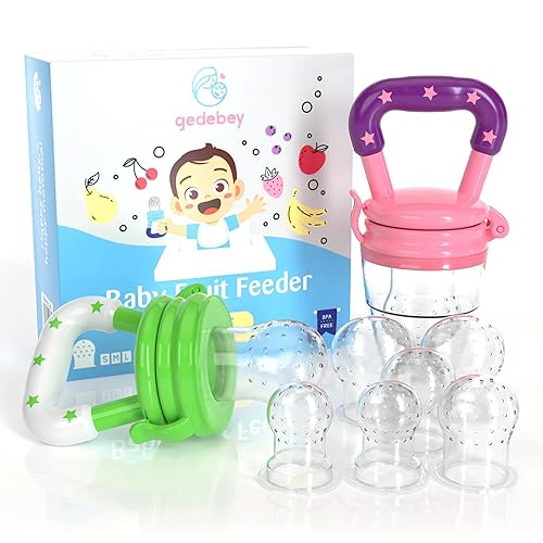 Baby Food Feeder/Fruit Feeder Pacifier Nibbler (2 Pack) Infant