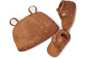 UGG Unisex-Baby Bixbee Bootie and Beanie Gift Set