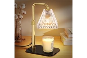 AODOVOZ Candle Warmer Lamp with 2 Bulbs, Dimmer Adjustable Height Candle Lamp, 2/4/8H Timer, Home Decor, Wax Melts Warmer for Candle Jar, Thoughtful Daily Gifts for Housewarming, Birthday, Mother, Firends
