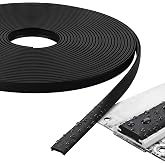 Innconee 0.6" Rv Trim Molding Insert 50ft Rv Screw Cover Camper Trim, Black | Heavy Duty RV Molding Strip for Camper Trailer Roof Corner Gutter, Trim Exterior Weatherproof Weather, Seal Replacement