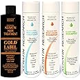 Keratin Research Complex Brazilian Keratin Hair Argan Oil Blowout Treatment Professional Results Straightening and Smoothing Hair Queratina Keratina (GOLD STRENGTH)