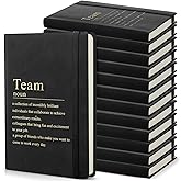 Moinchore Team Appreciation Gifts Bulk Leather Inspirational Notebooks A6 Employee Journal Team Notepads Inspirational Gifts for Group Coworkers Staff Worker Nurse(Black,24 Pack)