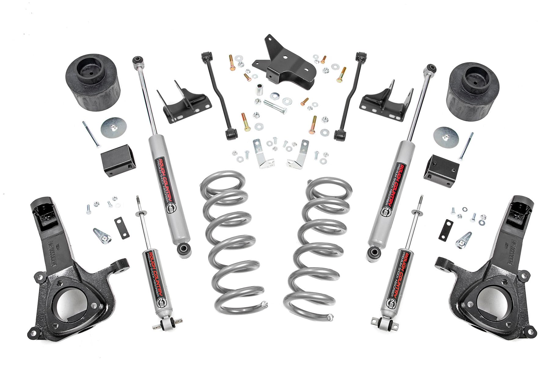 Photo 1 of ****partial set**** Rough Country 6" Lift Kit w/N3 Shocks for 2009-2018 Ram 1500 2WD | V8-30830