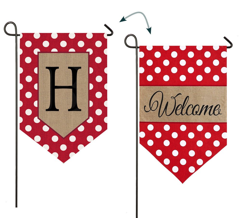 Best Winter Initial Garden Flag