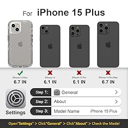 Follaroma for iPhone 15 Plus Case, Heavy Duty