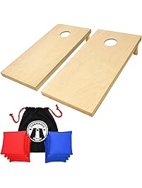 GoSports Solid Wood Premium Cornhole Set