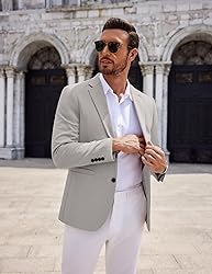 COOFANDY Men's Casual Knit Blazer Two Button