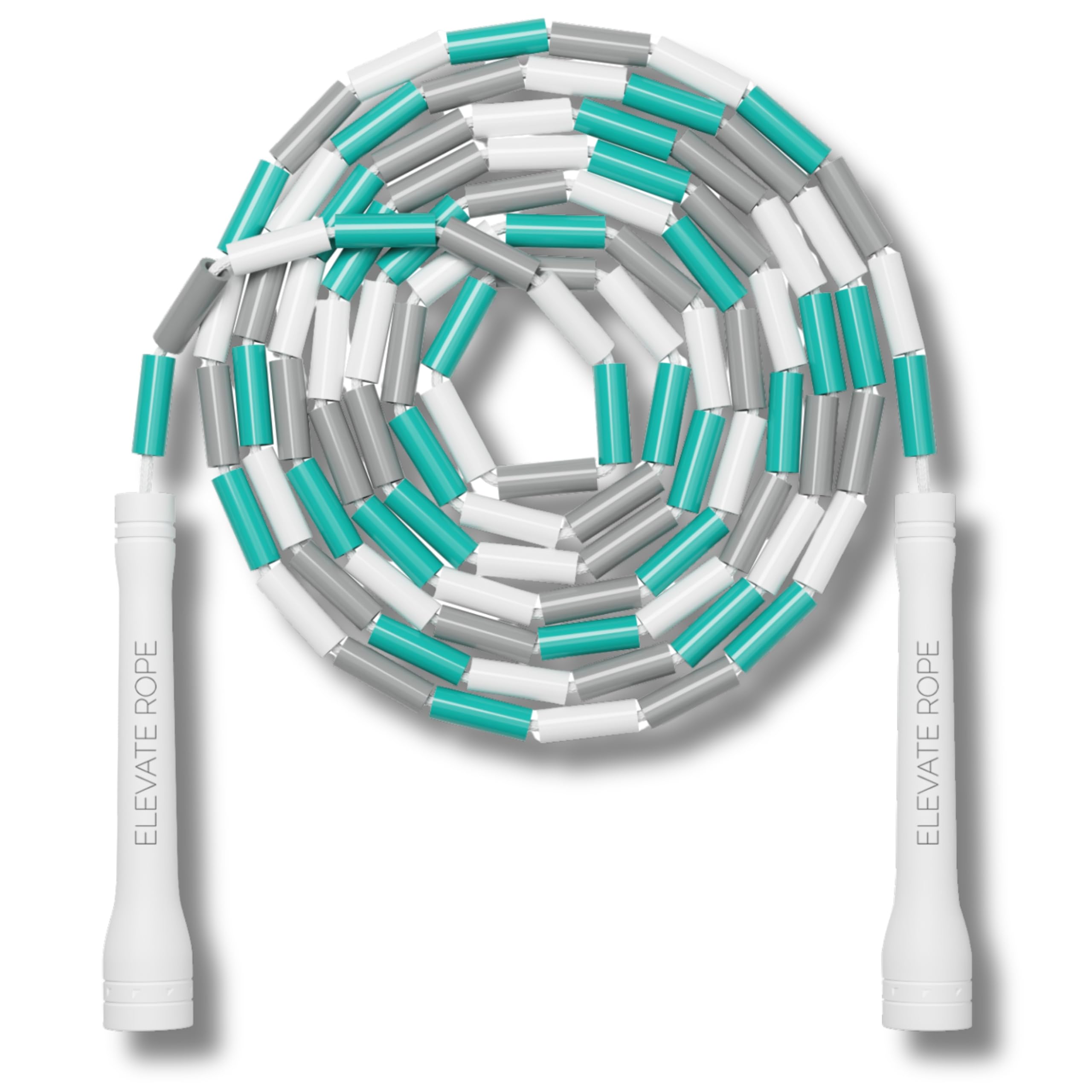 Elevate Rope Beaded Skipping Rope Adjustable 3 m with Free Training App – Rhythm & Control for Cardio, Freestyle, Footwork & Beginners