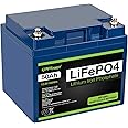 ExpertPower 12V 50Ah Lithium LiFePO4 Deep Cycle Rechargeable Battery | 2500-7000 Life Cycles & 10-Year Lifetime | Built-in BM