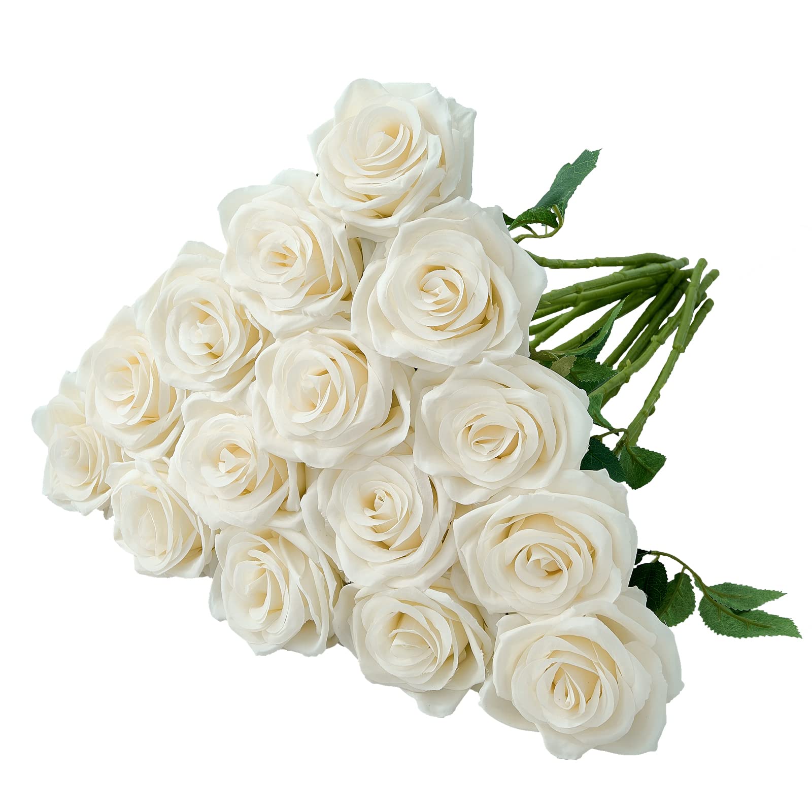 Photo 1 of ***MISSING PARTS***
Carlita‘s Blooms 15pcs Ivory Roses Artificial Flowers Silk Fake Flowers Realistic White Roses Bouquet Long Stem for Wedding Home Party Birthday Decoration