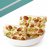ANDY ANAND CHOCOLATIER Nougat Candy With Nuts, 7 Oz | Gluten Free, Mixed Nut Soft Brittle, Made with Wildflower Honey &amp; Almonds, Made in Europe Torrone Italian Candy