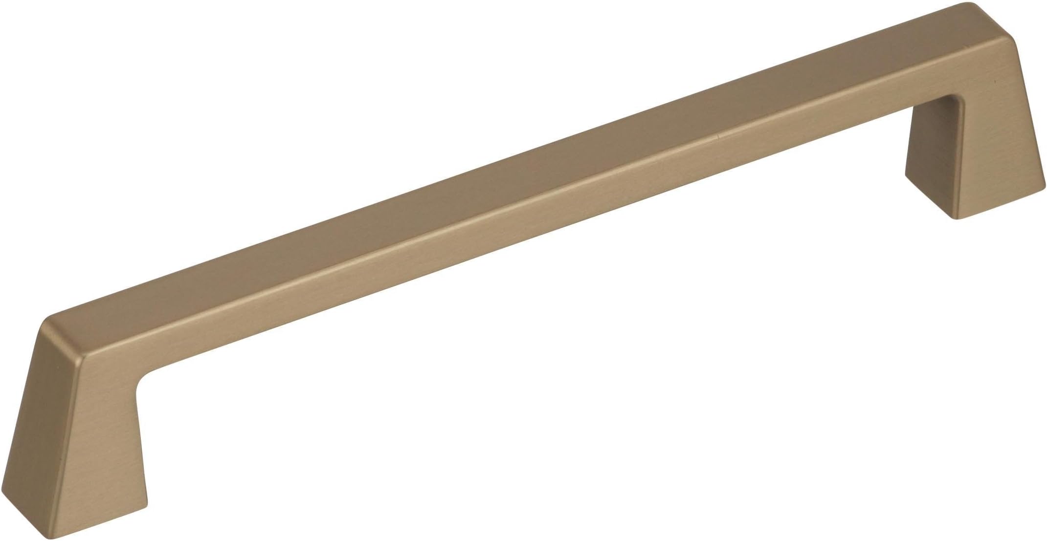 Amerock | Cabinet Pull | Golden Champagne | 6-5/16 inch (160 mm) Center to Center | Blackrock | 1 Pack | Drawer Pull | Drawer Handle | Cabinet Hardware