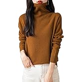 Chanyarn Women's 100% Merino Wool Seamless Sweater Turtleneck First-Line Ready to Wear Long Sleeve Knitted Pullover Tops