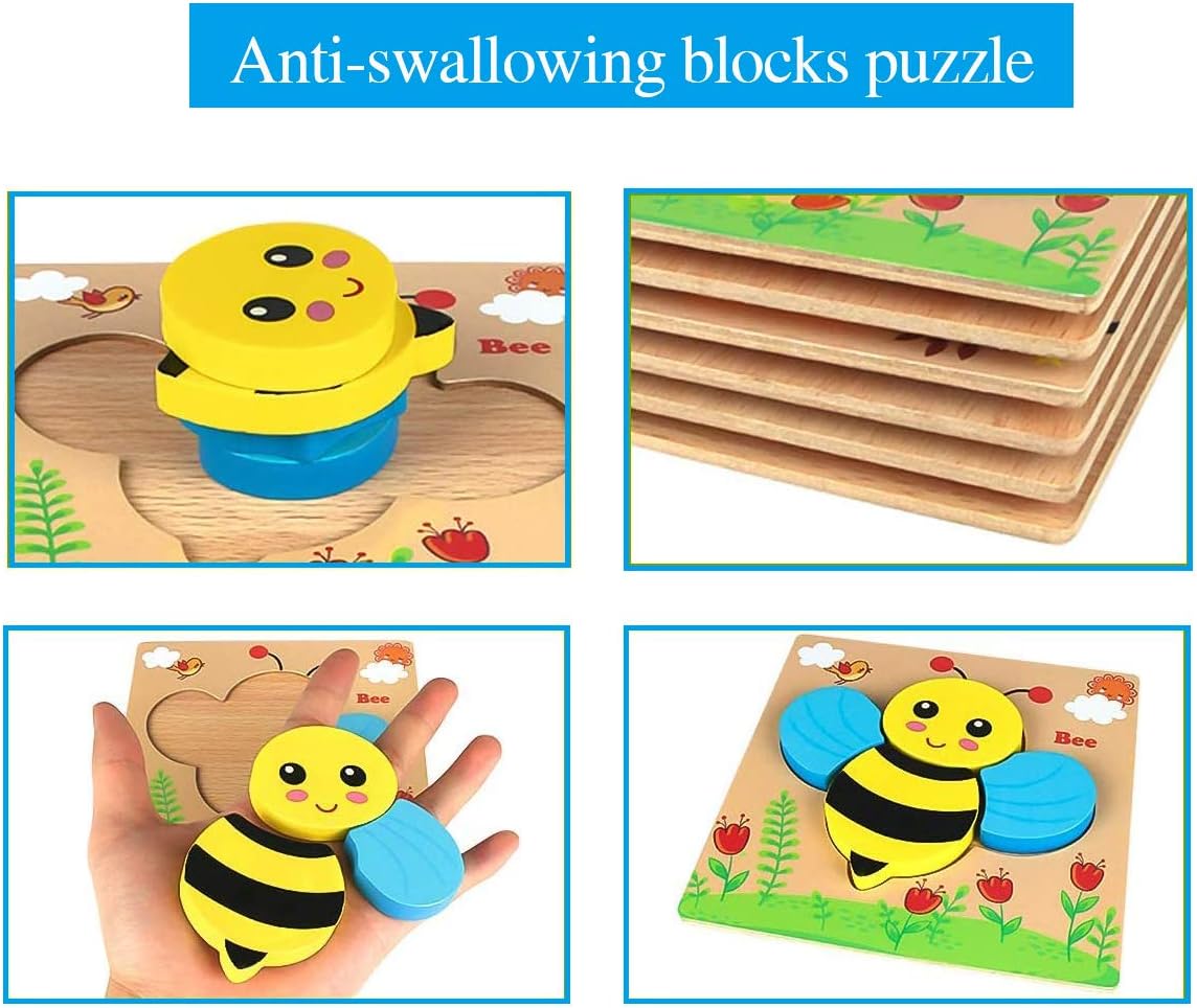Jigsaw Vehicle and Animals Shape Learning Puzzles, Toddler