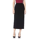 Kasper Womens Stretch Crepe Column Skirt