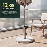 KEPLIN Parasol Base Stand 12kg Granite 45mm Pole Weather Resistant view 7